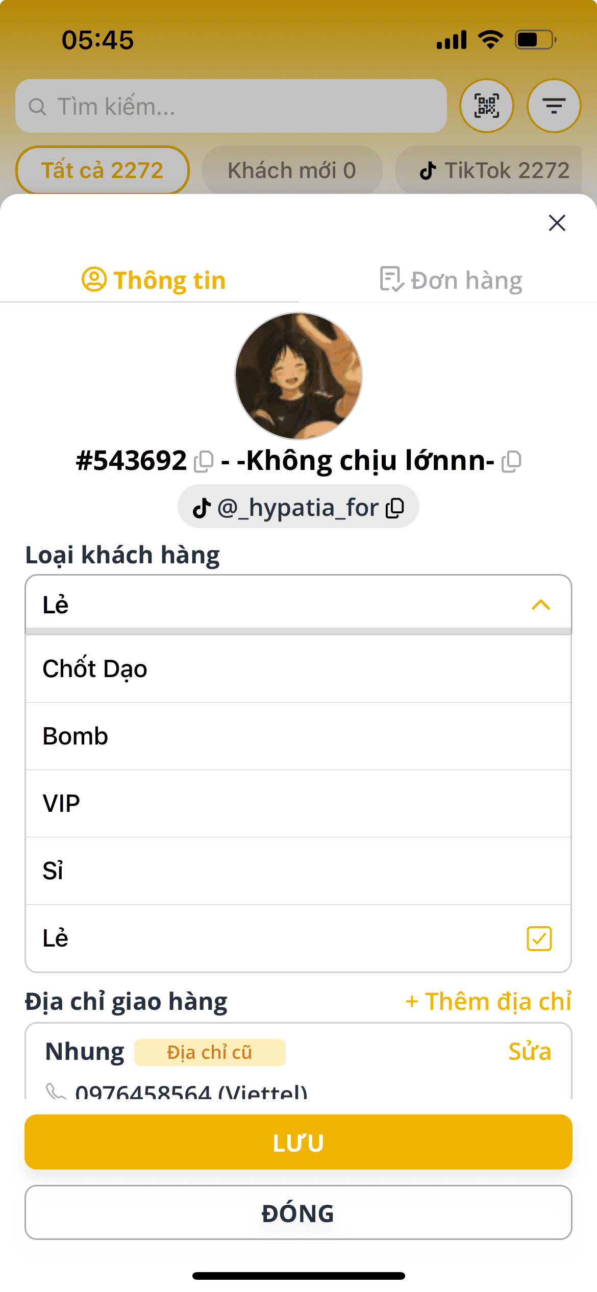 Phân loại khách hàng
